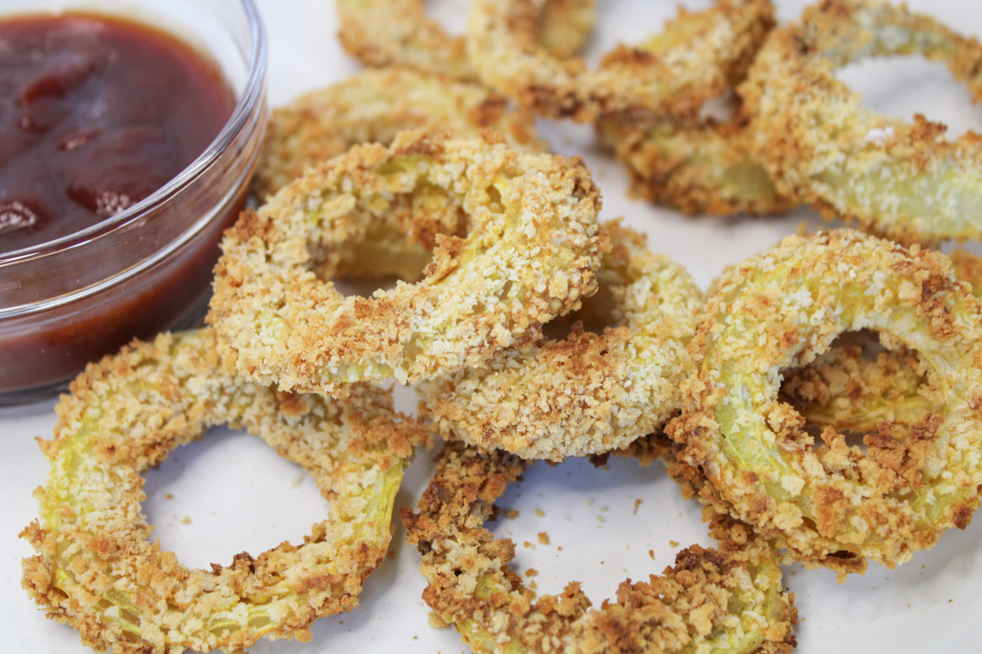 Vegan Baked Onion Rings