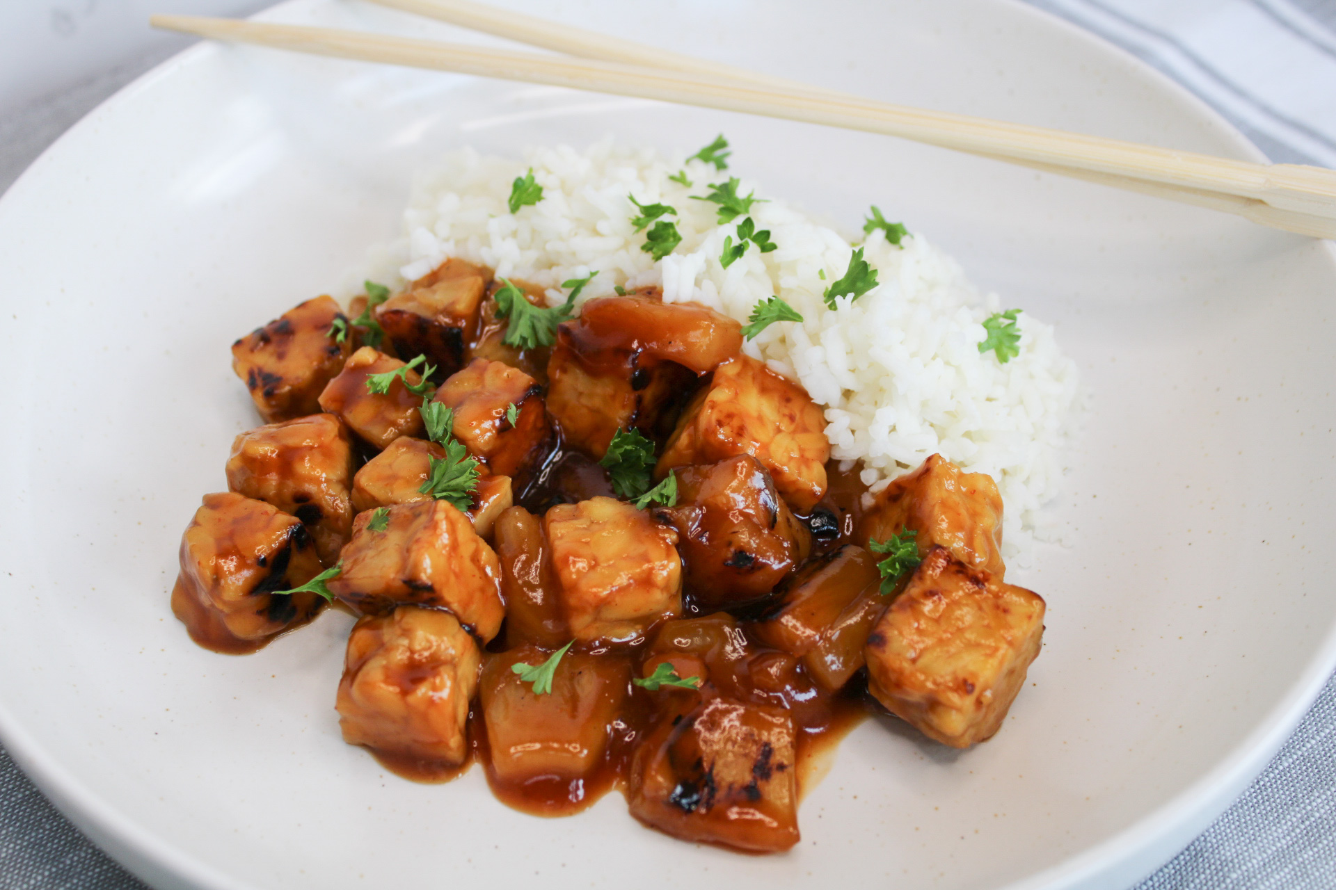 Pineapple Tempeh Stir Fry Do As You Peas
