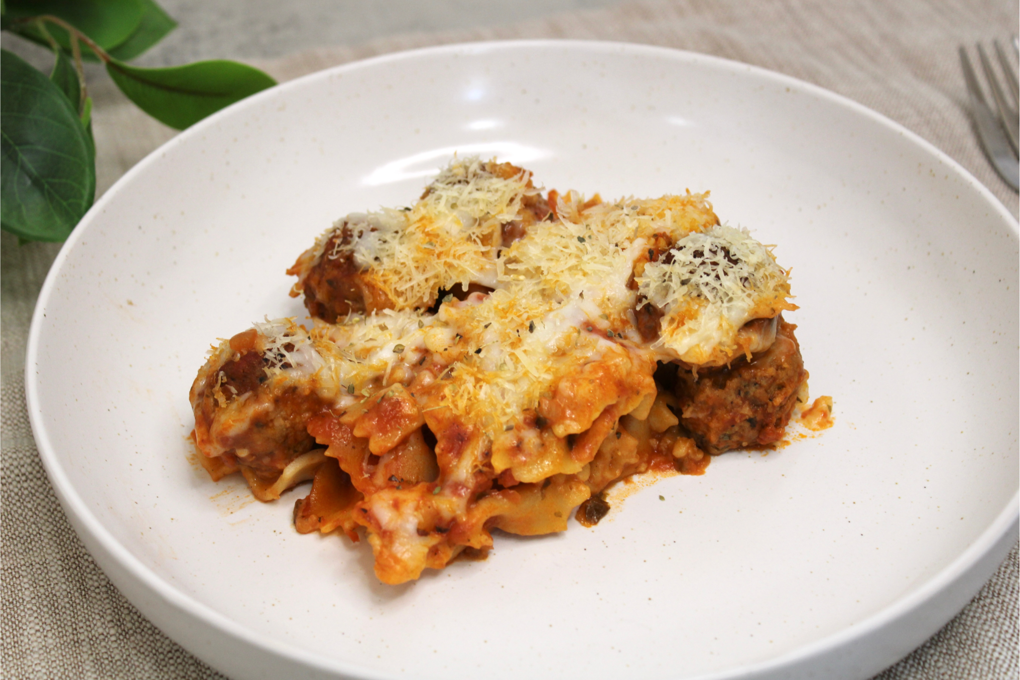 Vegan One Pot Meatball Casserole